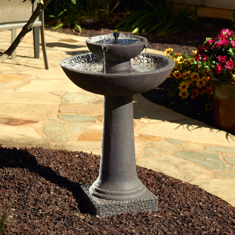 Smart Solar Glass Fiber Reinforced Concrete Solar Fountain & Reviews